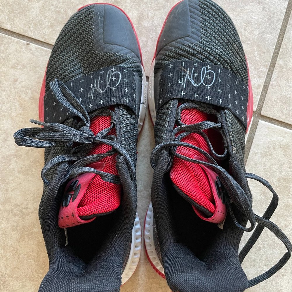 Adidas Harden Lucky Black Scarlet Red Men's Size 5 Basketball Shoes